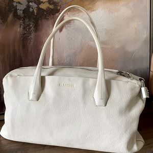 JIL SANDER grained leather handbag